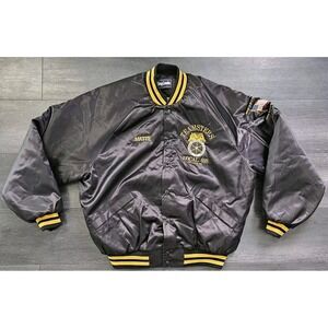 VTG Teamsters Jacket Men 2XL Union Local 688 St Louis Mo Bomber King Louie Satin